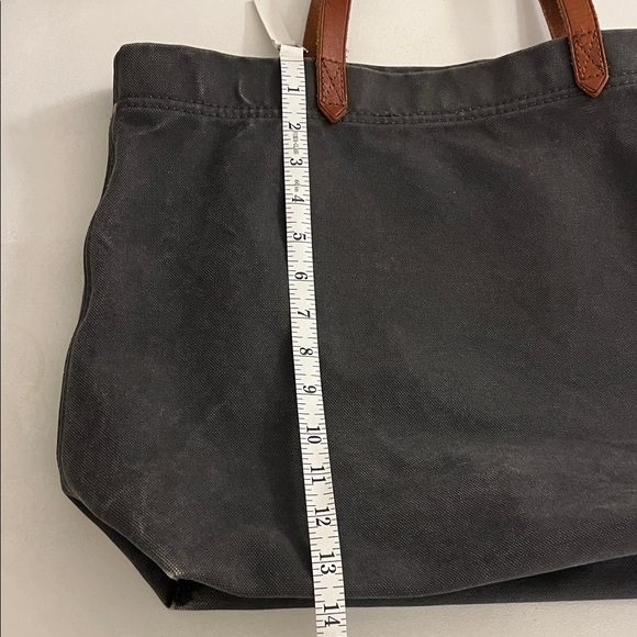 Madewell dark navy Tote with Brown leather Handles - Picture 12 of 16